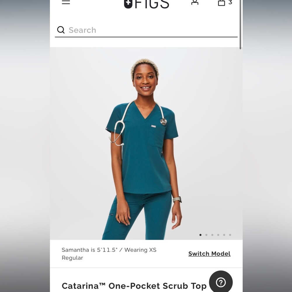 Woman’s figs scrubs
